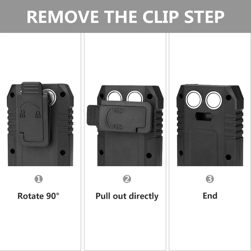 

USB Rechargeable Camping Lamp with Strong Magnet Hook LED Working Light 4 Modes Light Super Bright COB LED Torch