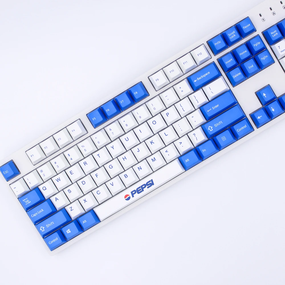 MP краситель-сублимированный PEPSI keycap 87/108 клавиш толстые клавишные колпачки pbt выключатель MX Cherry/NOPPOO/Флик механическая клавиатура колпачка