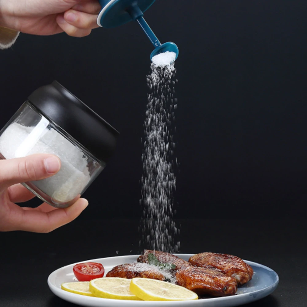 Стеклянные бутылки для приправ контейнеры хранения горшок банка специй с ложкой