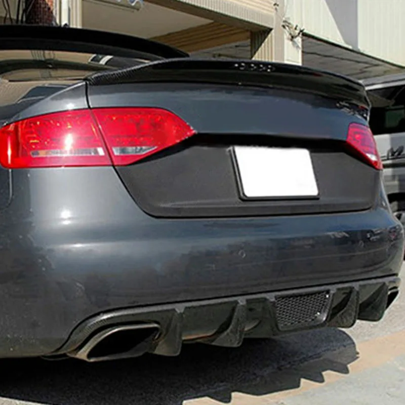 

A4 B8 Sedan Modified Caractere Style Carbon Fiber Rear Luggage Compartment Spoiler Car Wing for Audi A4 2009 2010 2011 2012