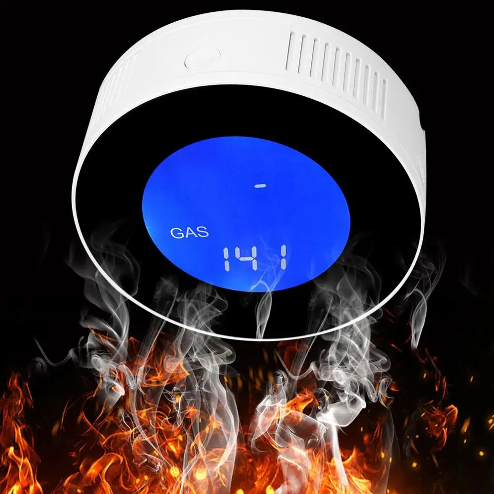

LCD Display APP WIFI Control inform Combustible Gas Leak Detector Smart Natural Gas leakage Detecter Alarm Sensor Security Proti