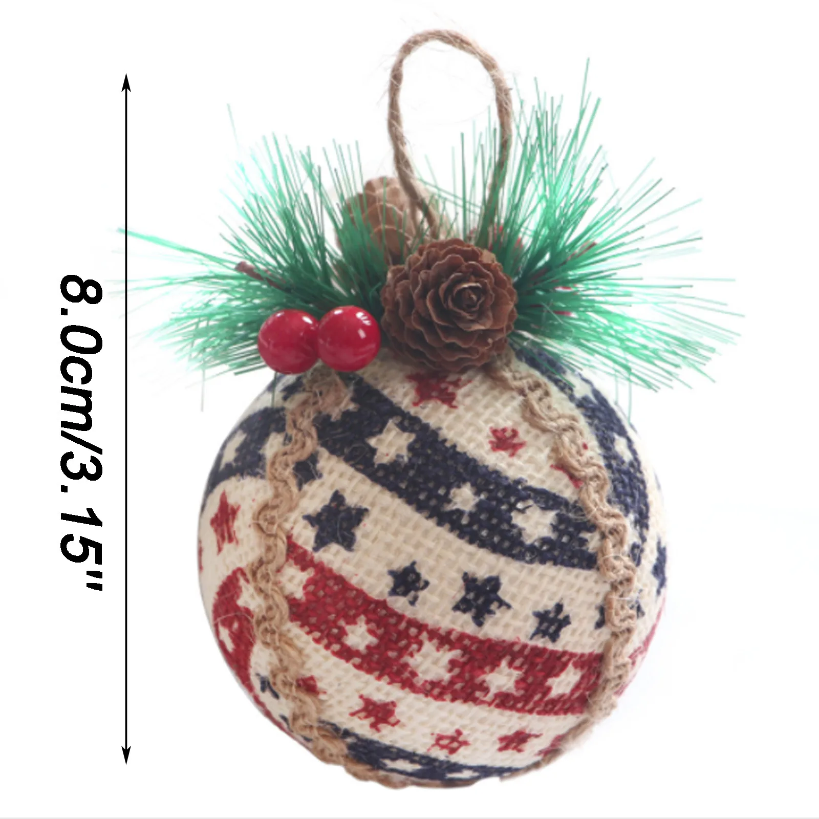 Орнамент патриотического шара на День Независимости украшение в виде 4 июля 8 см