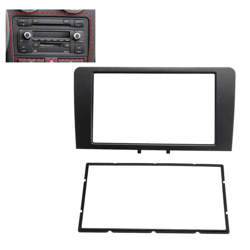 2Din Автомобильная панель Fascia стерео адаптер рамка крышки обшивки для Audi A3 8P 2003-2012 |