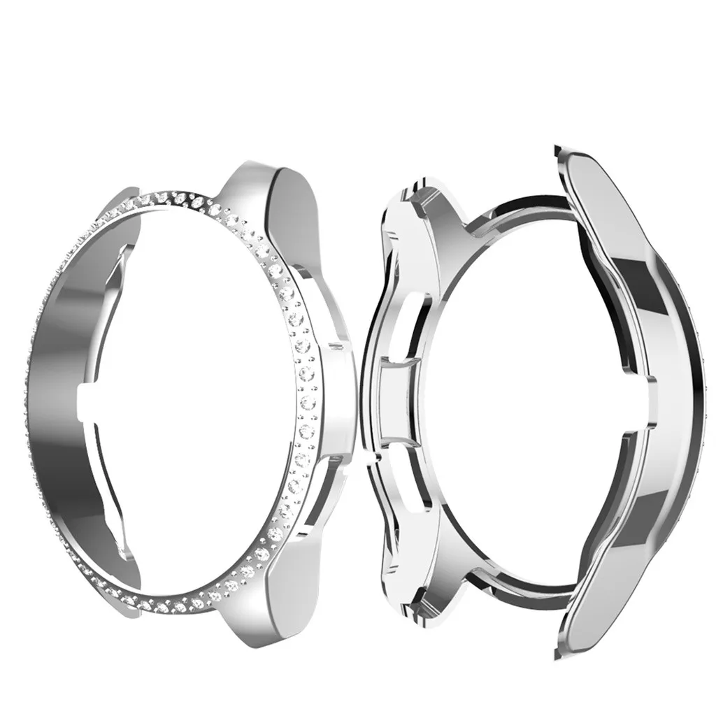 

Ultra-Slim Luxury Crystal PC Cover Protector For Samsung Galaxy watch 42mm Replaceable Bracelet SmartWatch Accessories