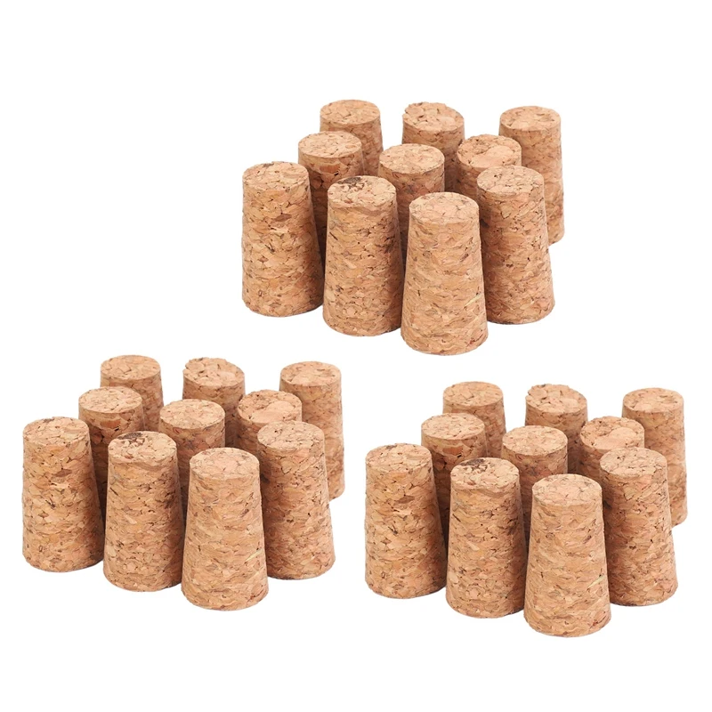 

New 30Pcs Tapered Corks Stoppers DIY Craft Art Model Building 22 X 17 X 35Mm
