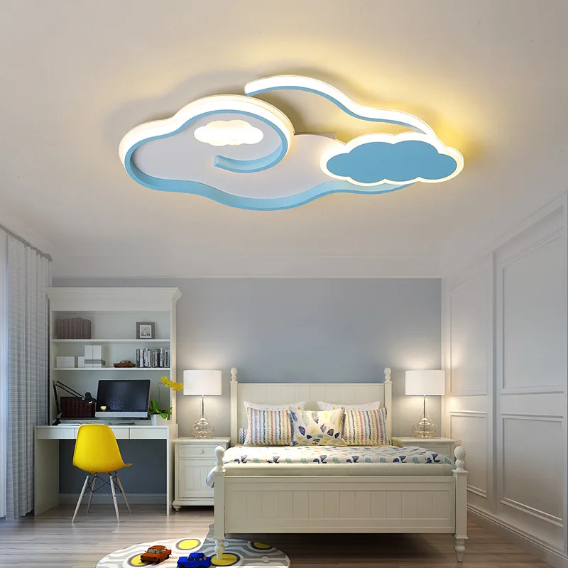 

Clouds Modern led ceiling lights lustre led Children room Kids Bedroom Pink/Blue color Minimalism led ceiling lamp home lighting