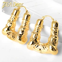 zeadear jewelry fashion bohemia earrings copper gold planted zircon light for women lady daily wear engagement gift party