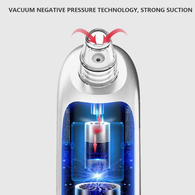 

MOLF Mini Handheld Electric Facial Vacuum Suction Rechargeable Pore Cleaner Face Cleansing Blackhead Removal Acne Extractor