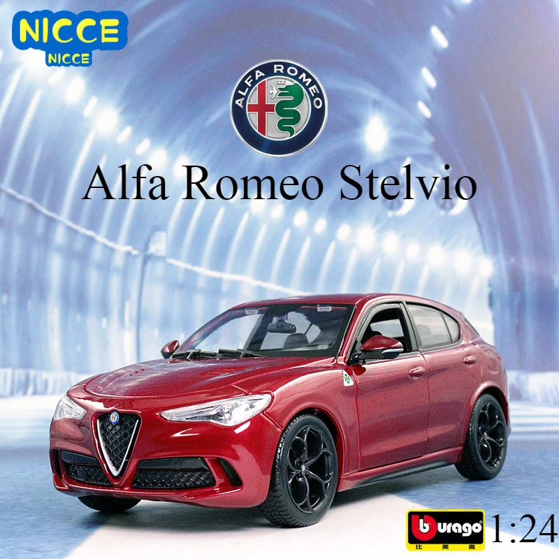 

Bburago 1:24 Alfa Romeo Stelvio SUV Simulation Alloy Car Model Crafts Decoration Collection Toy Tools Gift B160