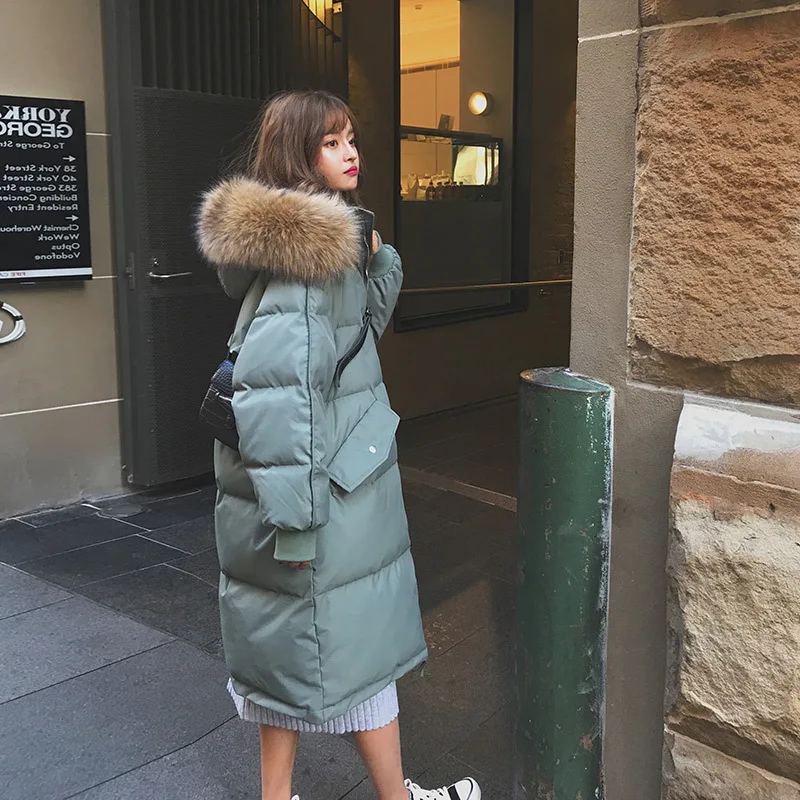 2022 Autumn Winter Female Hooded Harajuku Clothes Loose Parka Winter Women's Jacket Warm Parkas Streetwear Casual Cotton Coats