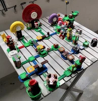 in stock moc 71360 71362 71368 super marioed adventures model building blocks bricks tv game kids toys for children gifts