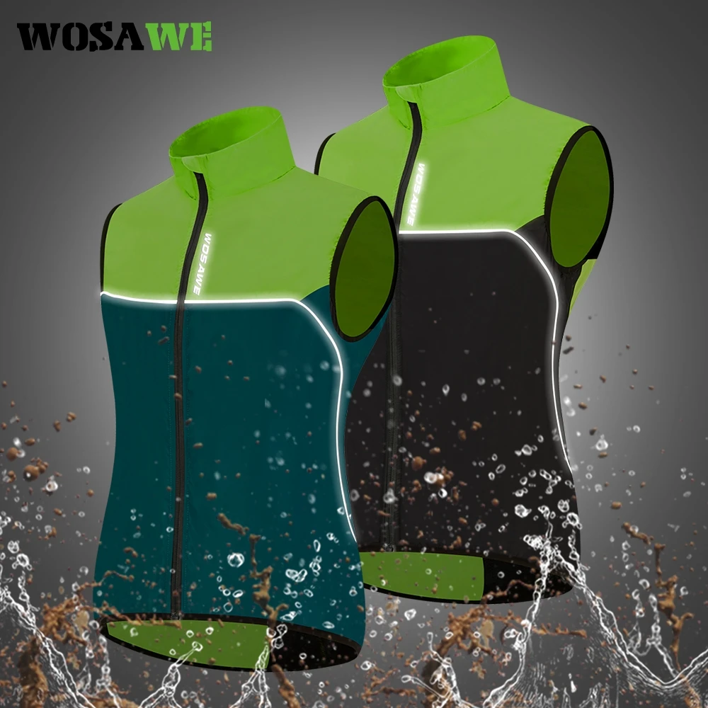 Ветрозащитная велосипедная куртка WOSAWE мужской дождевик одежда для шоссейного