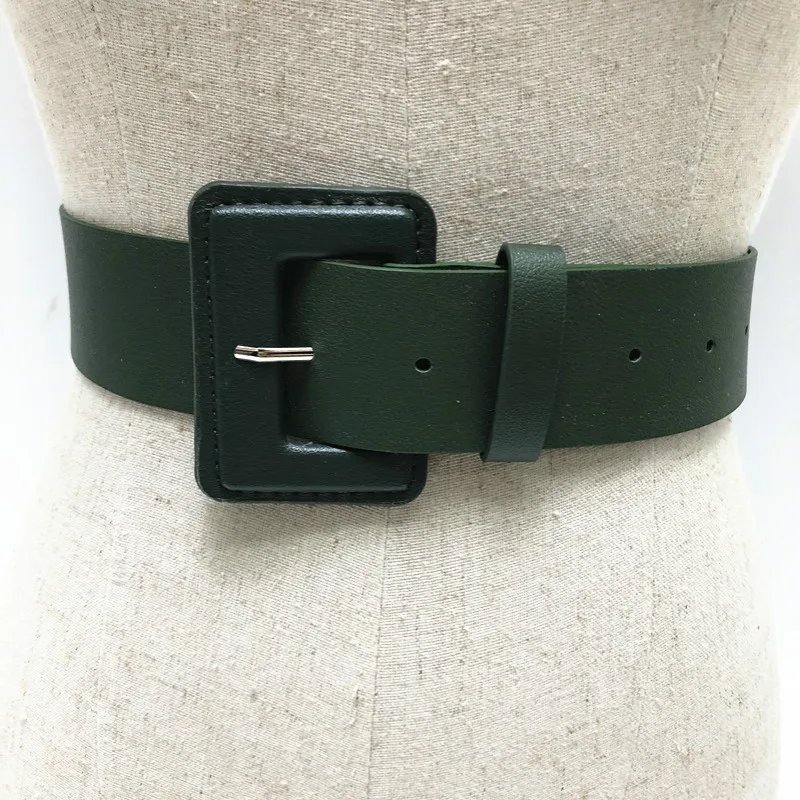 New Women Belt Four Seasons Fashion Versatile Simple Slim Decorative PU Leather Single Ring Style Solid Color Selection