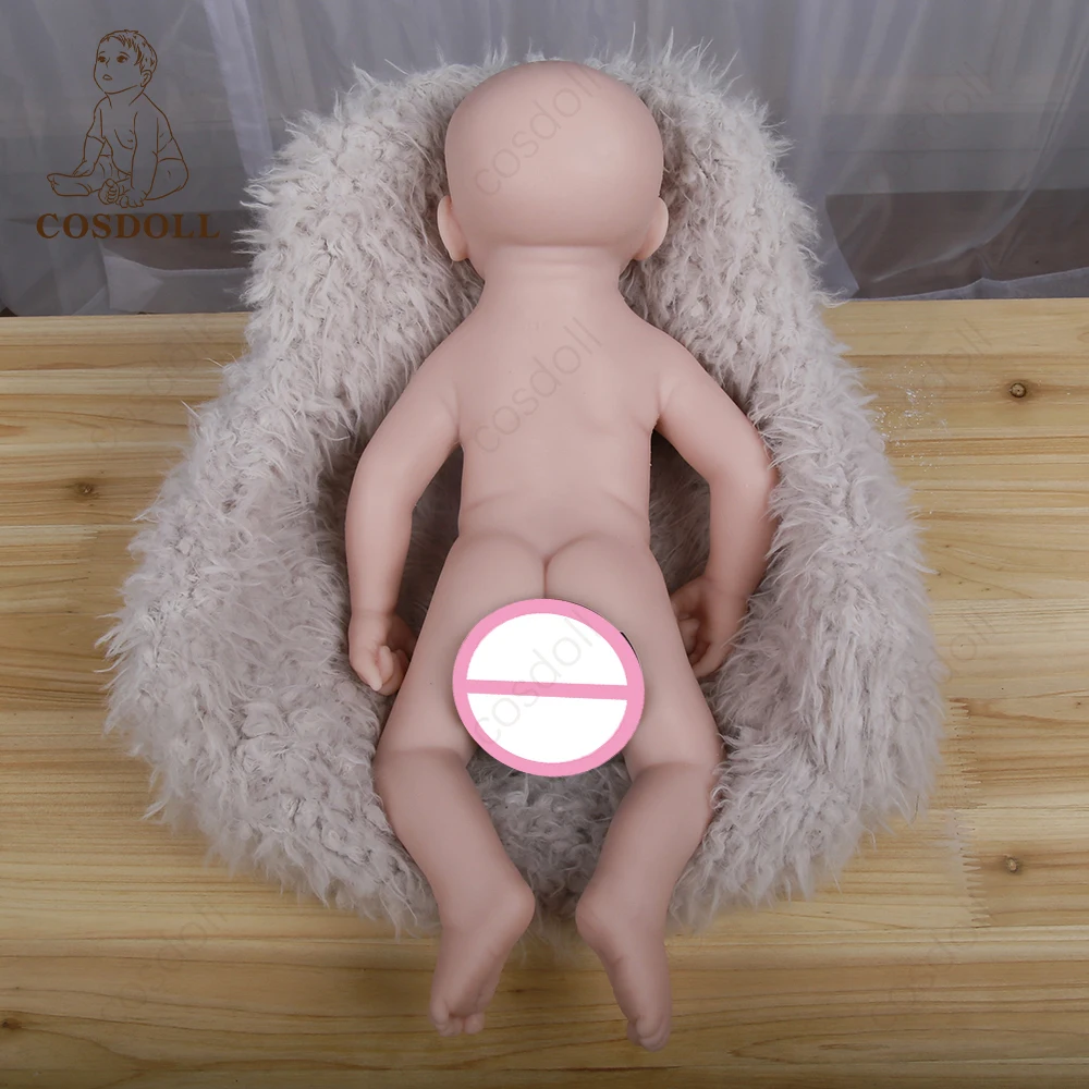 BeBe Reborn Baby doll Неокрашенный 46 см 2 25 кг малыш полный корпус силиконовые куклы