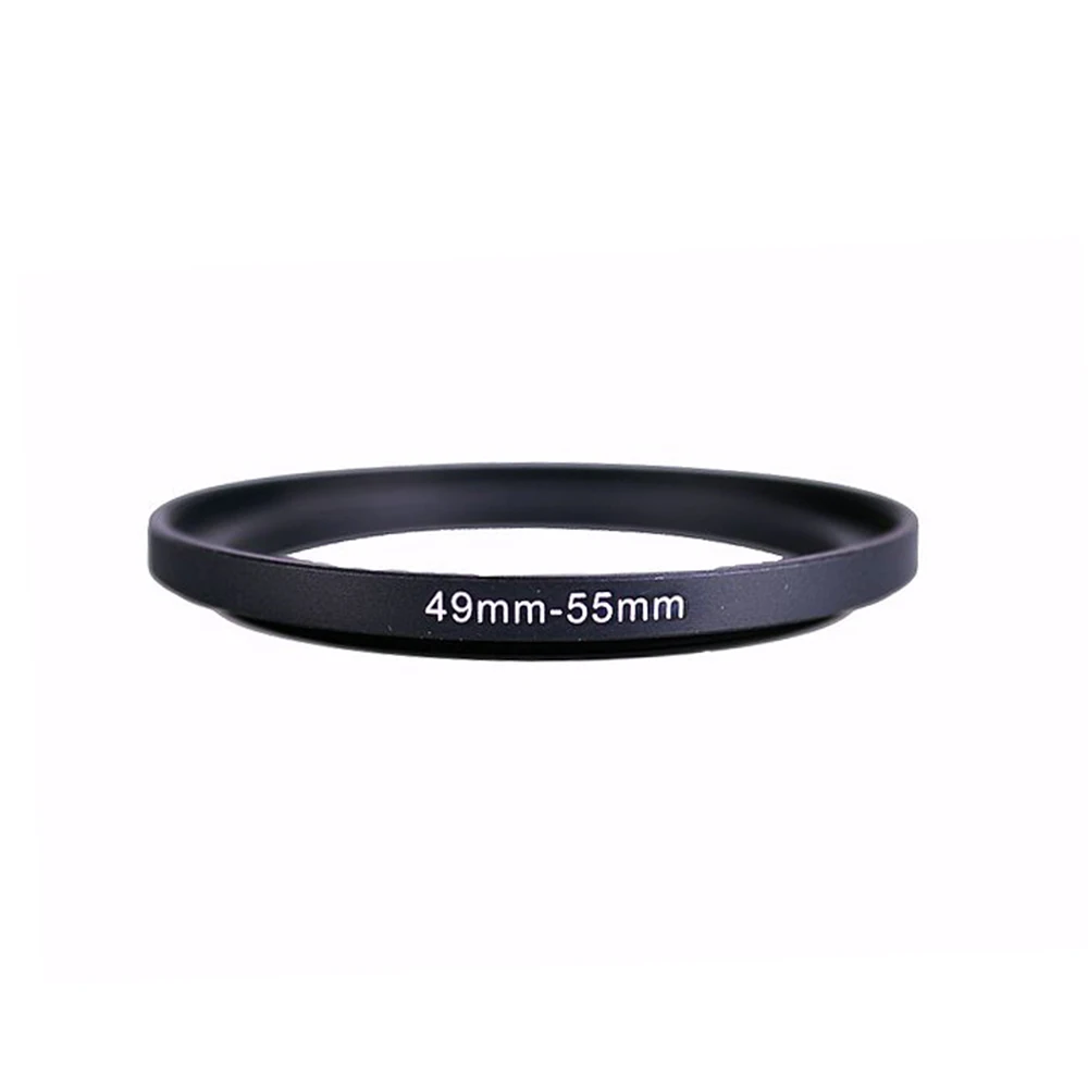 

49mm-55mm 49-55 mm 49 to 55 Step Up Lens Filter Metal Ring Adapter Black