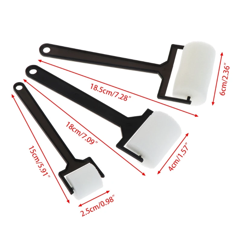

2019 New 3Pcs White Sponge Paint Brushes Children Graffiti Roller Stamp Kids Painting Toy DLS
