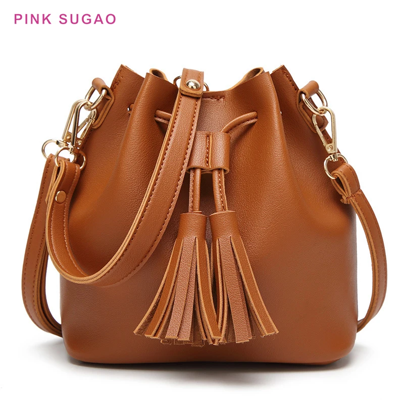 

Pink Sugao luxury handbags women bags designer fashion leather bucket ladies handbag crossbody bag for women high quality new