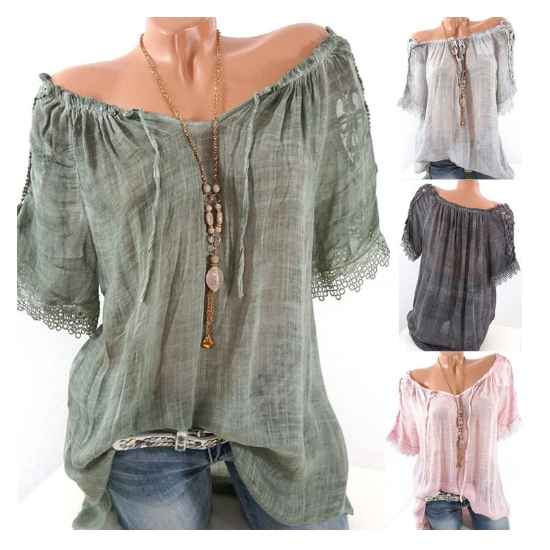 Женская блузка рубашка топы футболка летние женские блузы повседневные модные