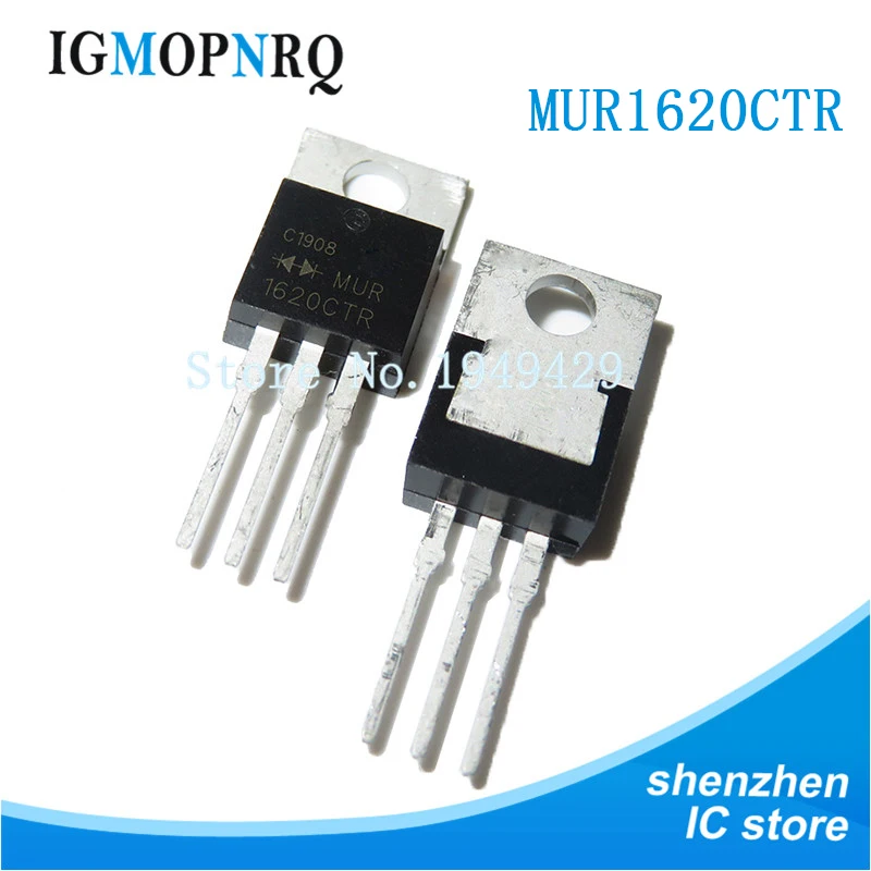 10 шт. MUR1620CTR TO-200 MUR1620 TO220 16A 200V Новый оригинал | Электронные компоненты и