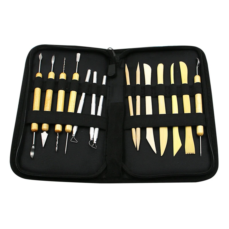 

AUPORO 14 Pieces Sculpture Tool Professional Pottery Tools for Clay Sculpting Modeling Carving Scraping Clay Sculpture Knives