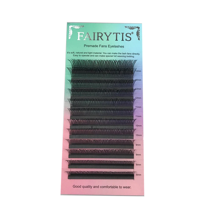 

FAIRYTIS 12 Lines YY Lashes C/D/DD Curl Matte Black Individual Eyelash Extension 8-15mm Mix High Quality Soft Faux Lash Cils