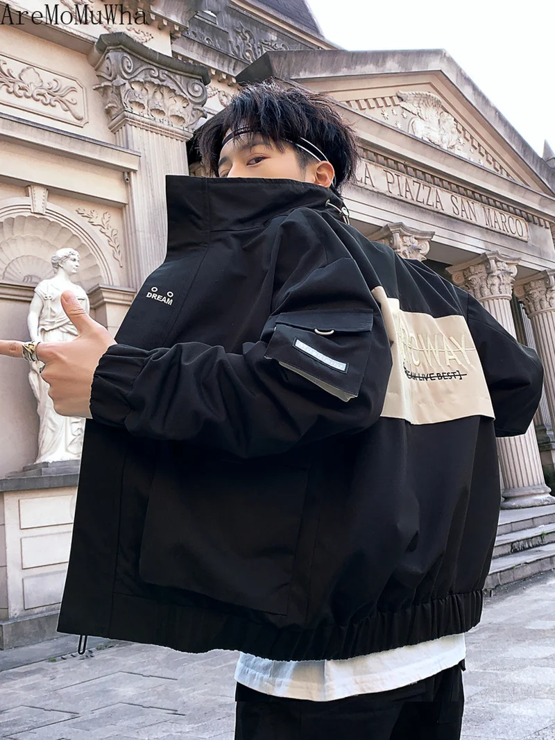 Мужская куртка AreMoMuWha осенне зимняя в Корейском стиле для студентов|Мужские