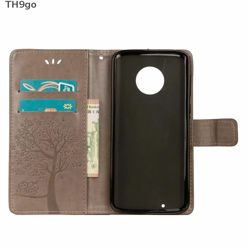 Чехол-Кошелек из искусственной кожи с узором для Motorola Moto G6 G5S Plus кожаный