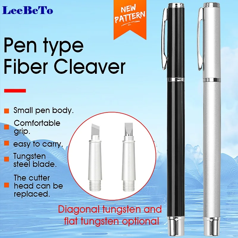 New Fiber Cutting Pen Diagonal Tungsten Fiber Cleaver Pen Optical Fiber Cleaver Pen Type Cutter Cleaving Tool Blade Durable