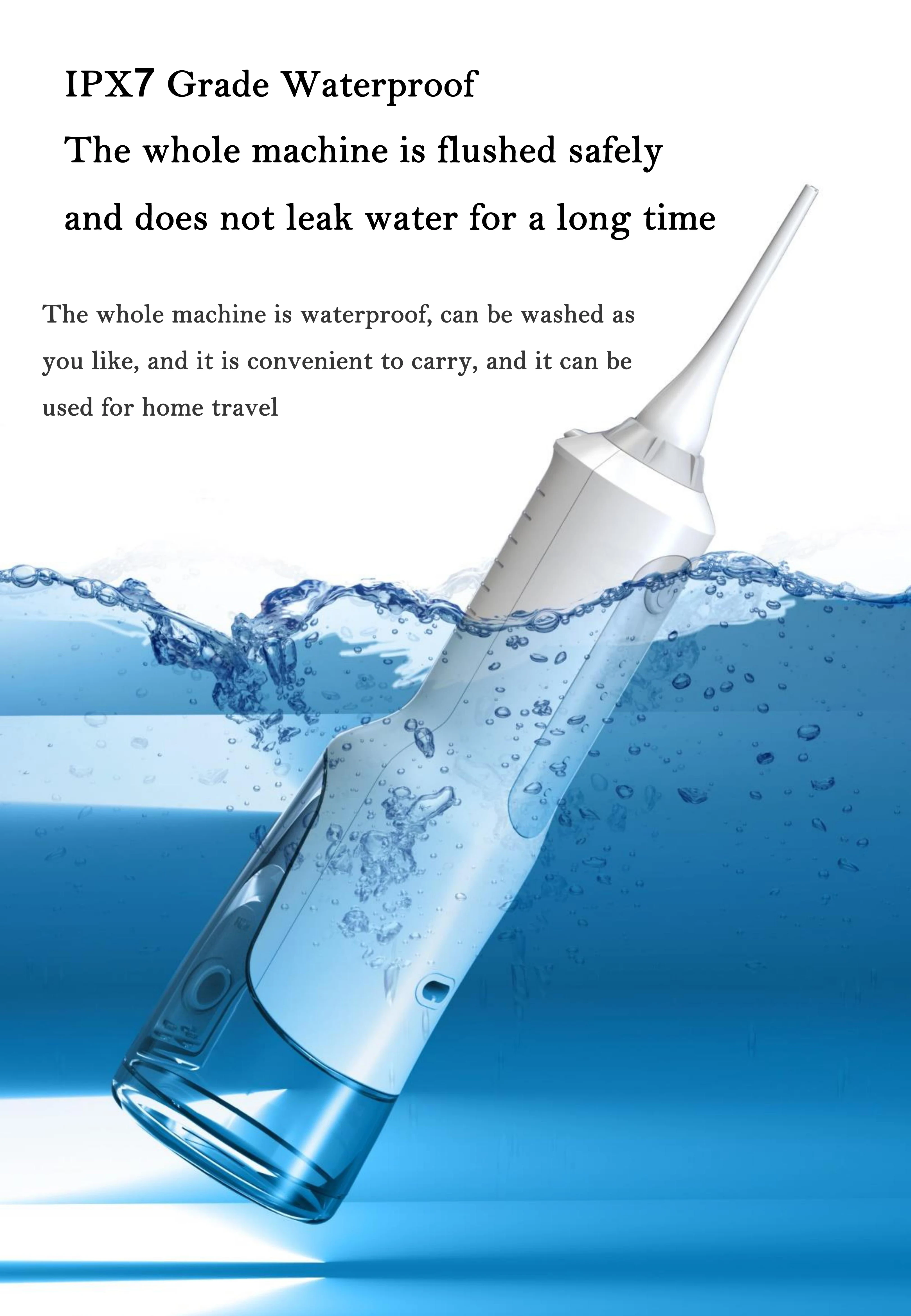 

170ml Oral Irrigator Rechargeable Water Flosser Portable Dental Teeth Clean Oral Dental Floss Water Jet Irrigator
