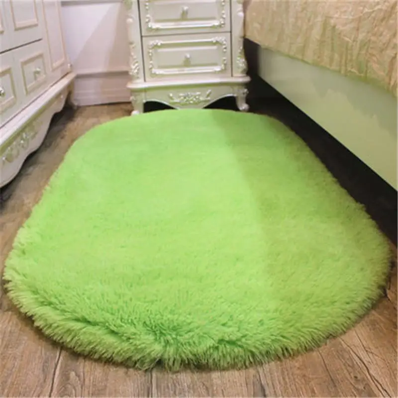 49 моющиеся симпатичная форма овальной коврики в салон дома ковер журнальный