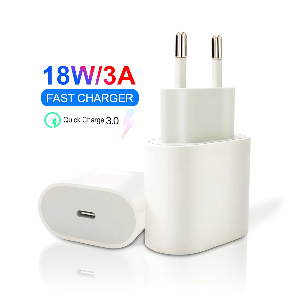 18 Вт PD быстрое зарядное устройство USB C TYPE C94 кабель для iPhone 11 Pro 8/X/XS MAX XR Huawei P30 Samsung S10