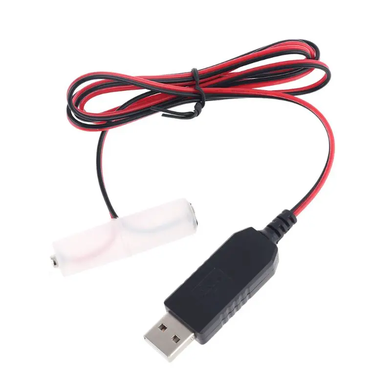 Универсальный аккумулятор LR6 AA кабель питания USB сменный 1 4 шт. 5 В для радио