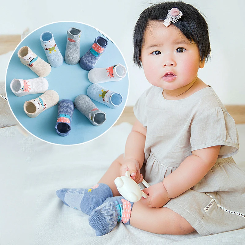 5 Pairs/Lot 0-3Y baby boy girl socks newborn boys girls set spring summer 2020 cartoon cute infant sock for kids sokken | Детская одежда