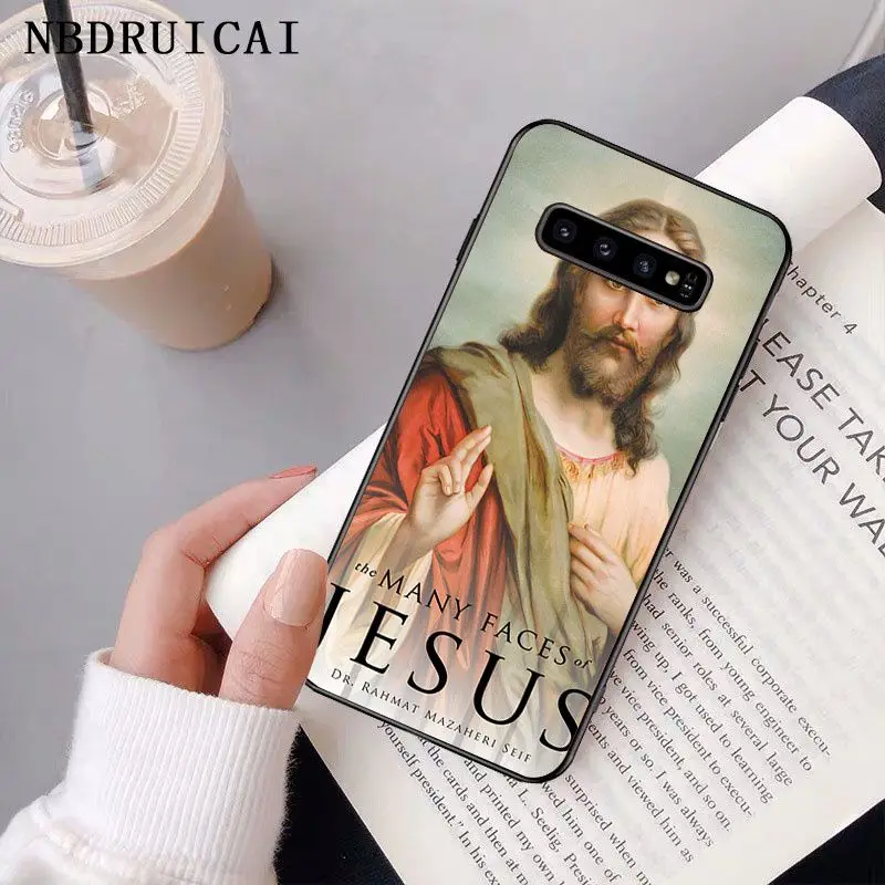 

NBDRUICAI Jesus Christ God bless you Customer PhoneCase Cover for Samsung S9 plus S5 S6 edge plus S7 edge S8 plus S10 E S10 plus