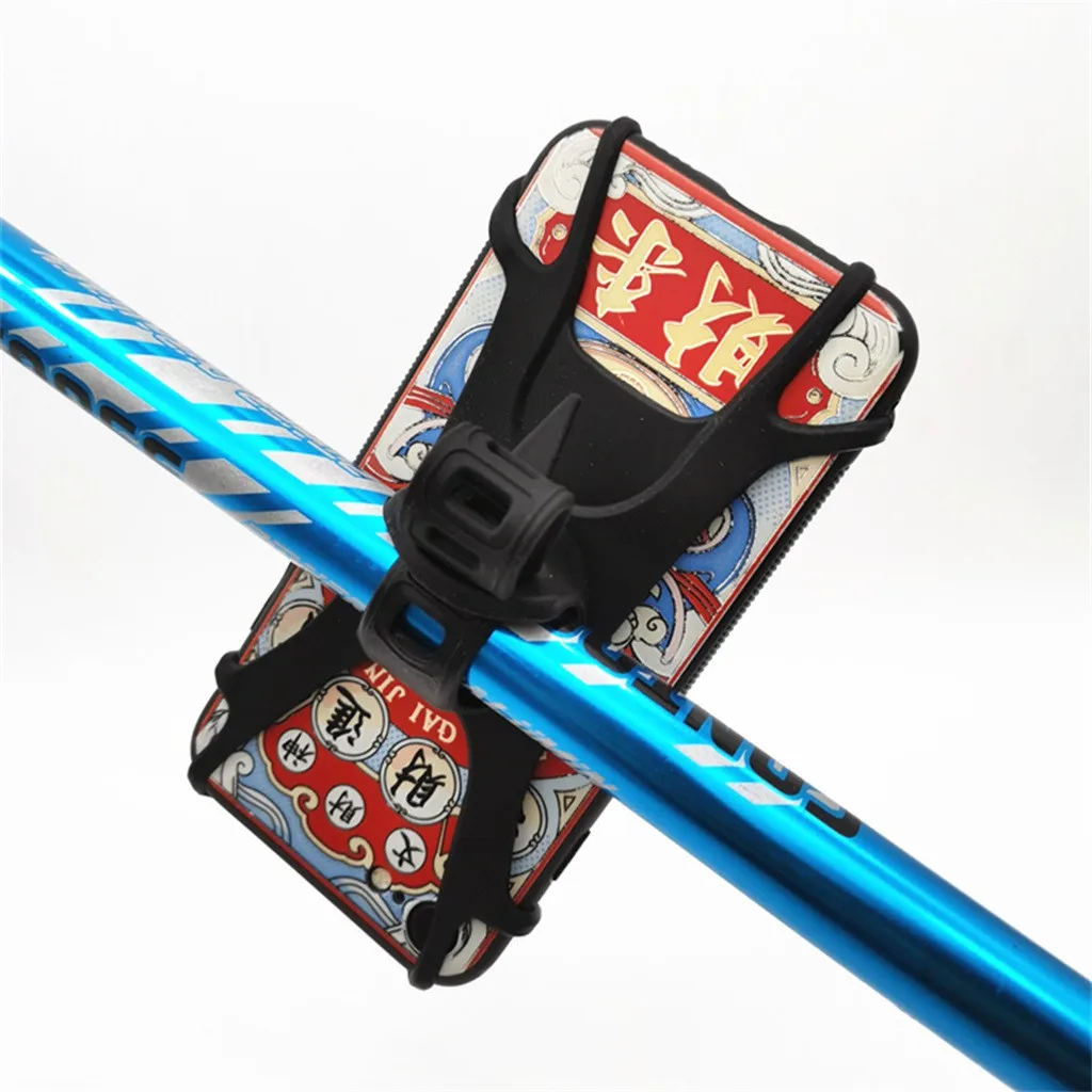 Велосипедный держатель для телефона силиконовая Регулируемая кнопка анти-шок