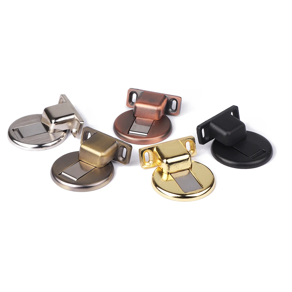 Magnetic Door Holder Stopper Invisible Doorstop Wall Floor Mount Safety Catch Stainless Steel Door Suction Bedroom Supplies