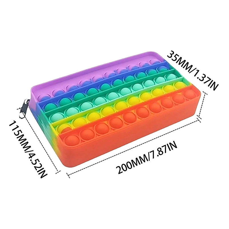 Большой популярный чехол для карандаша Простой сенсорный силиконовый пенал
