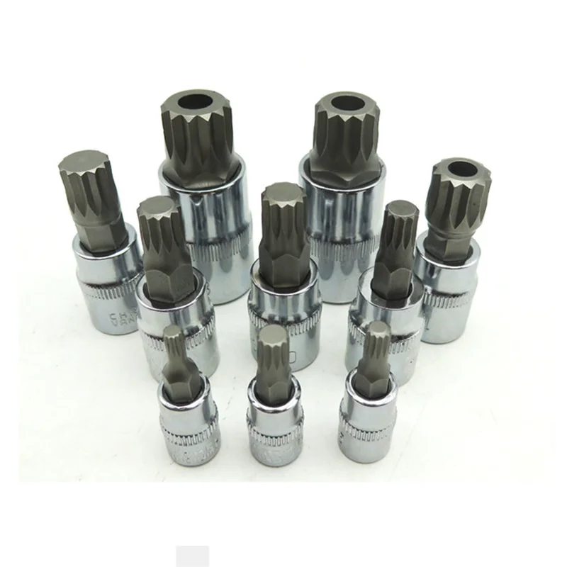 10 шт. 12-угловые втулки Быстрый гаечный ключ двенадцать углов головка звезда Слива