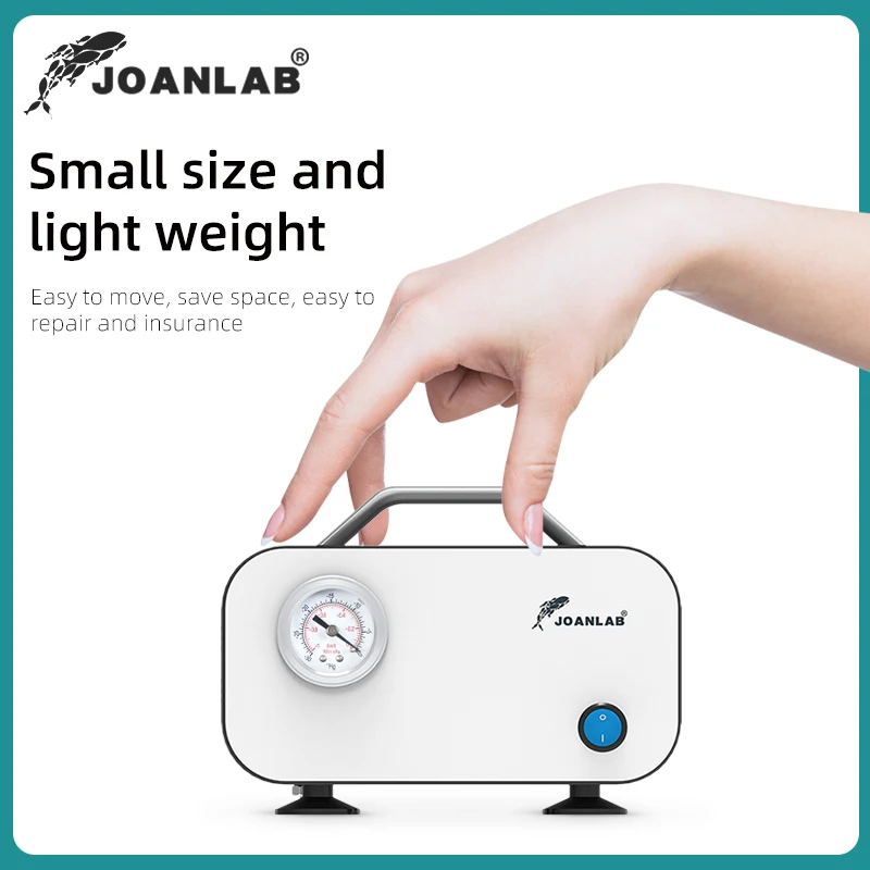 Миниатюрный безмасляный мембранный воздушный вакуумный насос постоянного тока