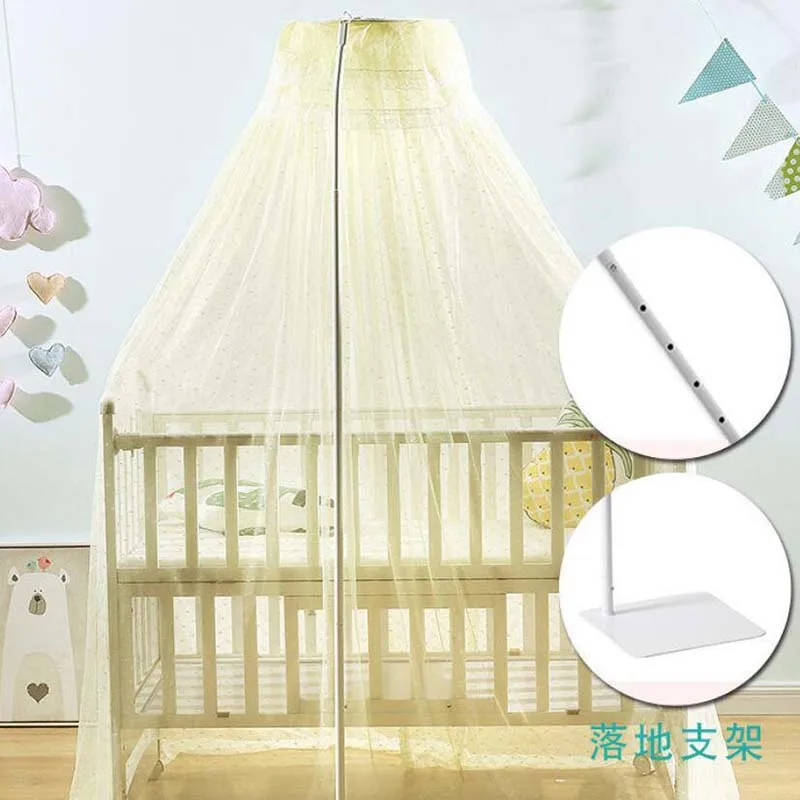 Навес для детской комнаты круглая сетка от комаров напольная подставка кроватки