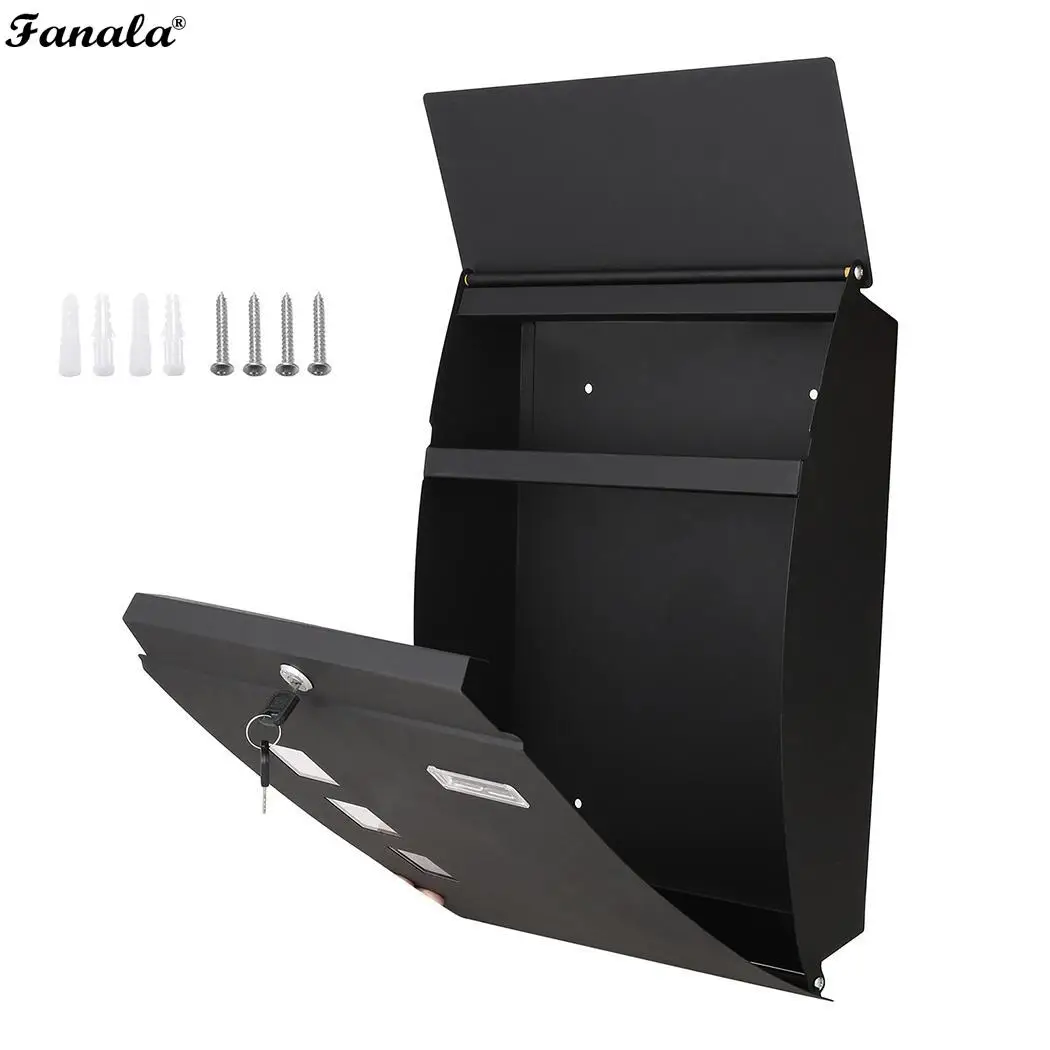 Ретро американский пасторальный настенный почтовый ящик вертикальный замок