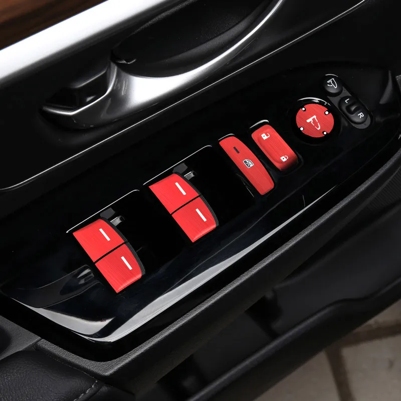 

Aluminum alloy armrest lift start button protection patch For Honda CRV 2017 2018 2019 2020 2021 car decoration accessories