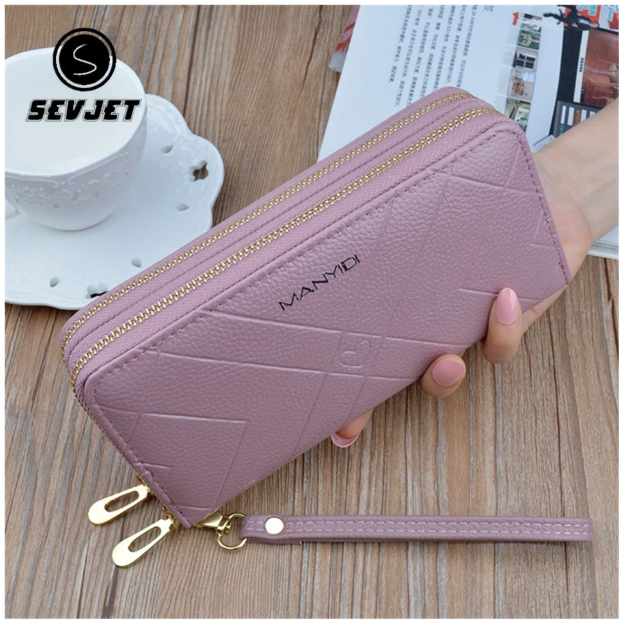 Женский модный длинный кошелек Sac Femme Роскошный дизайнерский кожаный на двойной