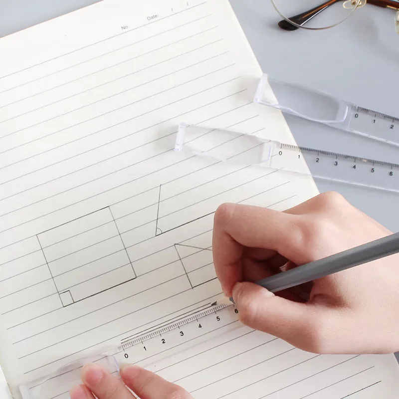 5 шт прозрачная пластиковая Закладка Линейка Канцелярские товары для творчества