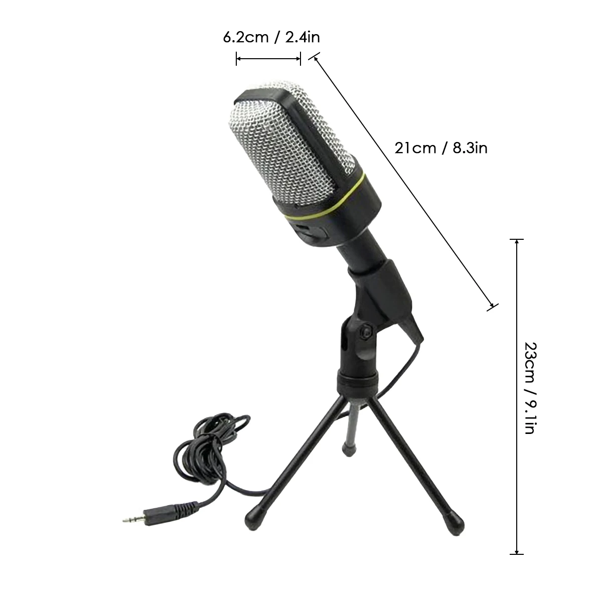 Конденсаторный микрофон 3 5 мм с креплением для штатива регулировкой