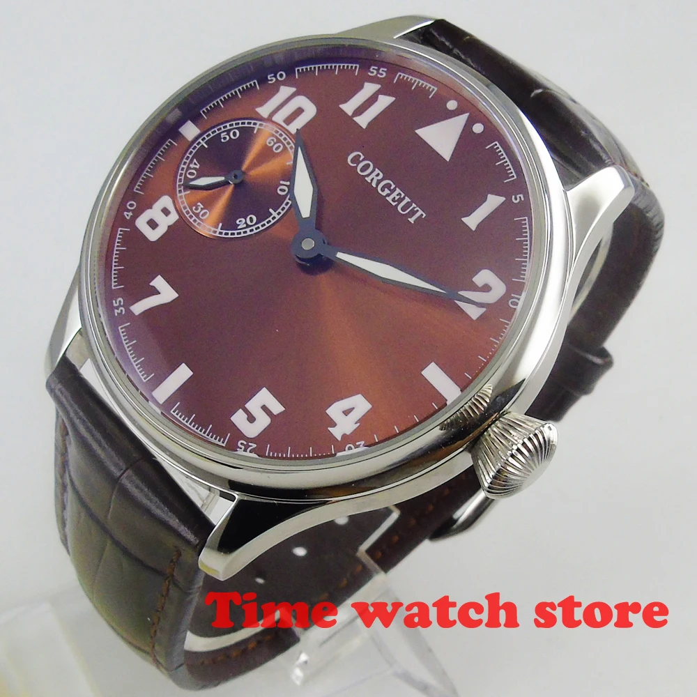 Винтажные 44 мм Corgeut наручные часы мужские водонепроницаемые закат горячий