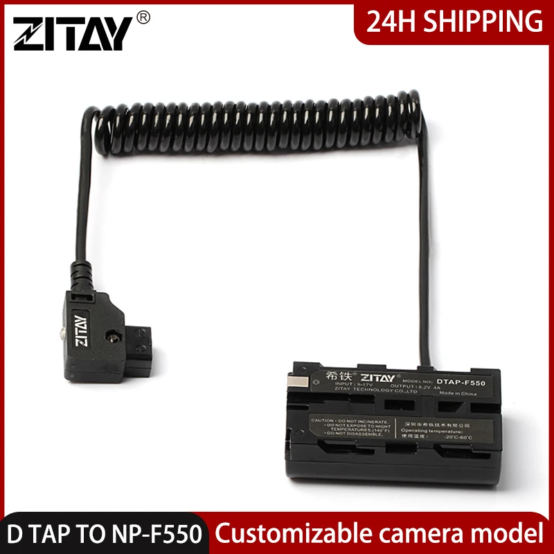 Bateria para Sony Adaptador de Alimentação do Diodo Emissor de Luz D-tap para Np-f550 Zitay Manequim Câmera F570 F770 F970 F750 Tr516 Tr910 Tr917 Np-f330 F530