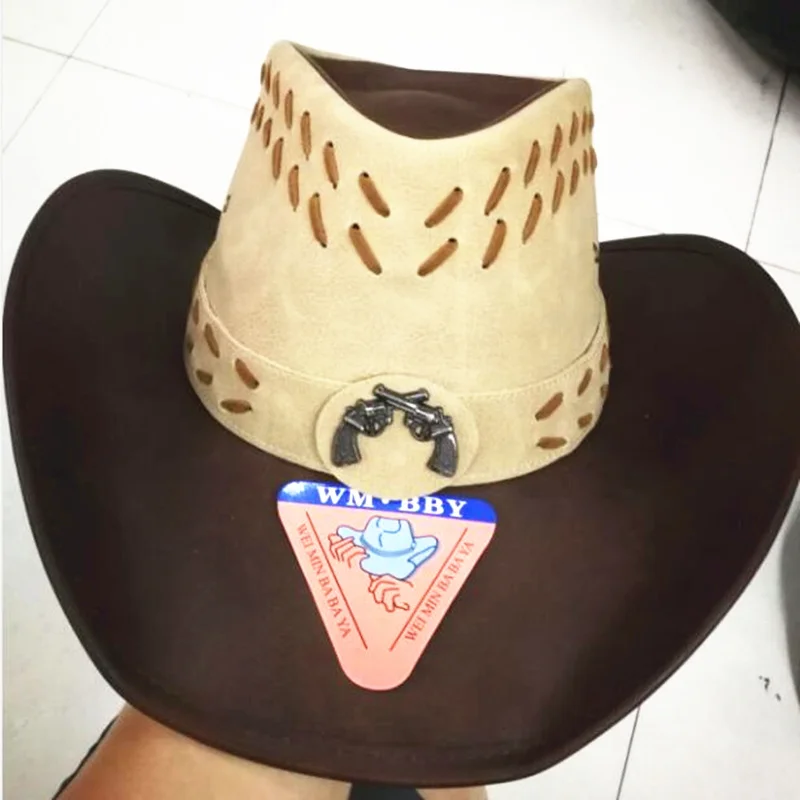 Кепка ковбойская Женская/Мужская из натуральной кожи | Аксессуары для одежды