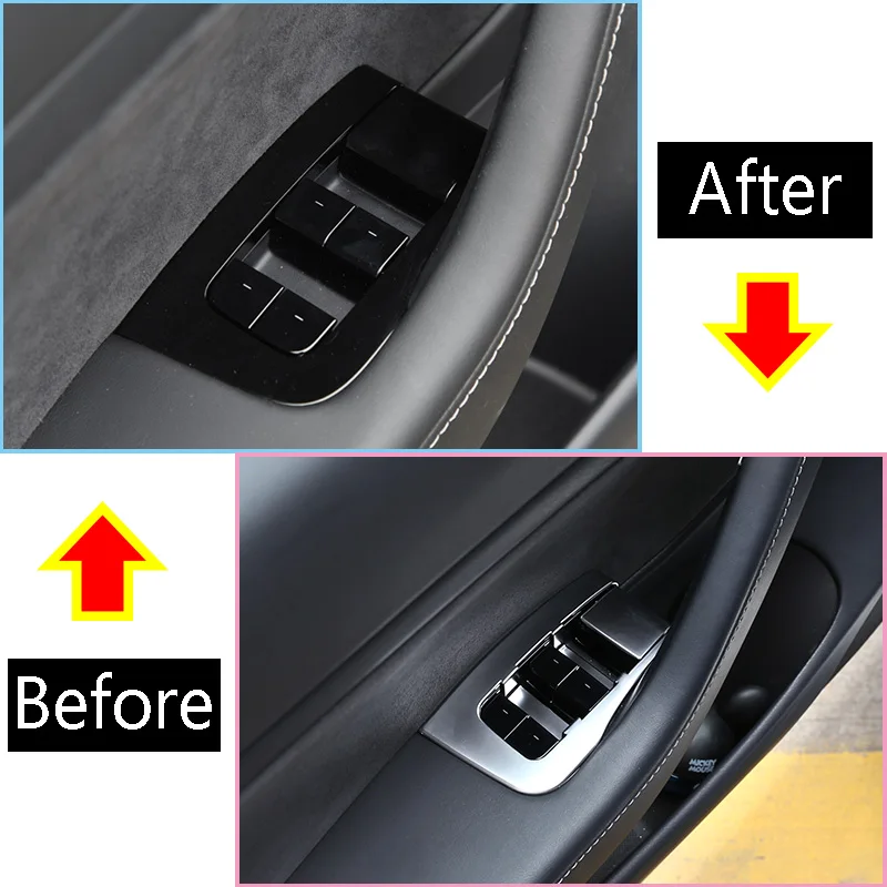 Кнопка переключения стеклоподъемника для Tesla модель 3 декоративная крышка