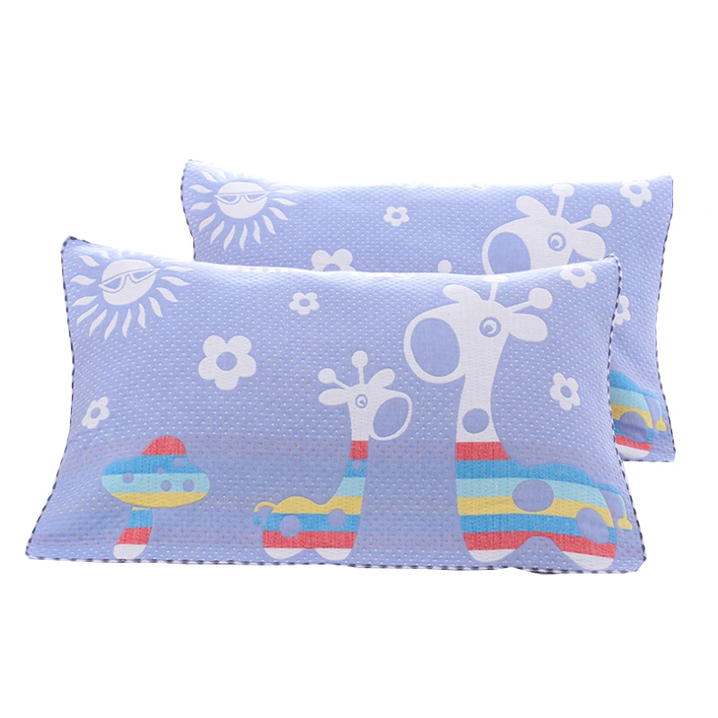 Хлопковая Подушка полотенце четыре слоя Марли плотная наволочка 55*75 см пион